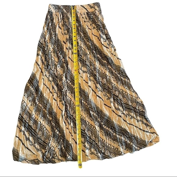 Stonebridge Vintage Boho Gypsy Broom Skirt Black & Tan Size Small - Picture 5 of 5